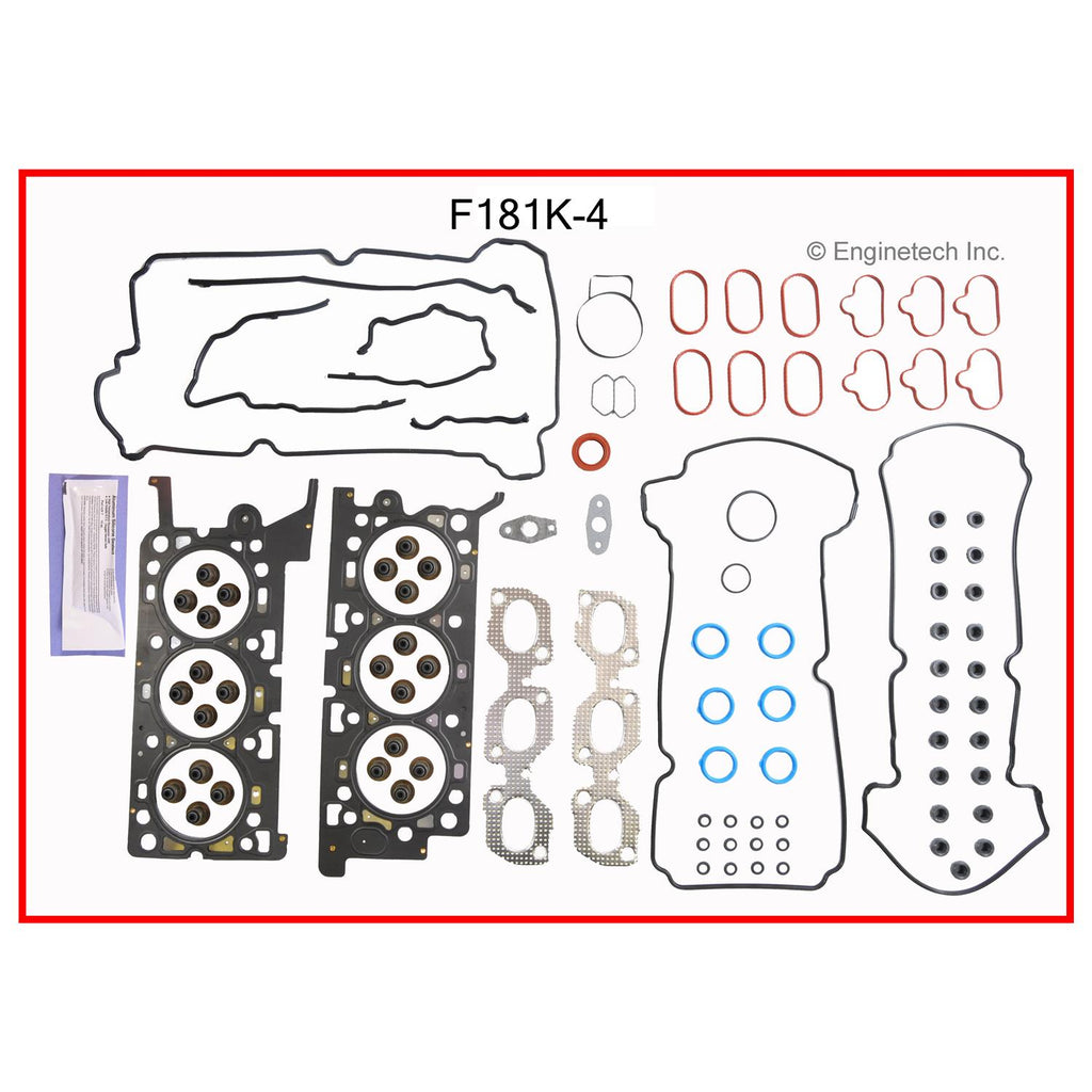 Enginetech F181K-4 Engine Full Gasket Set for Ford and Mercury Vehicles