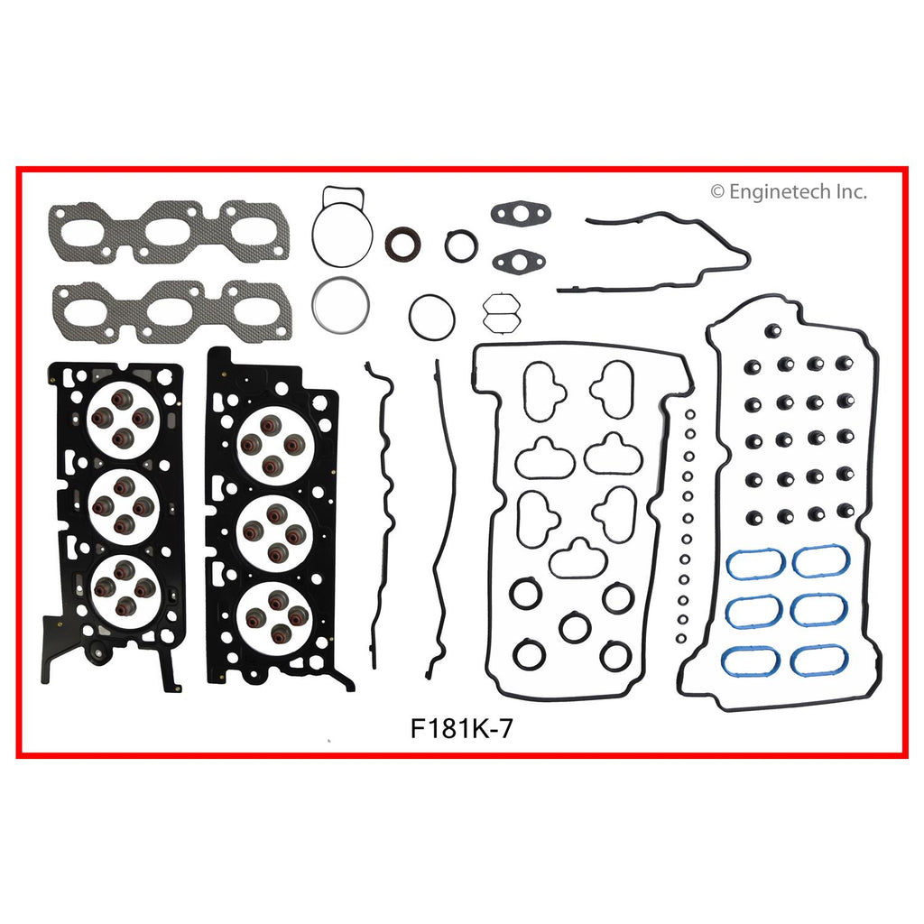 Enginetech F181K-7 Engine Full Gasket Set for Ford and Mercury Vehicles