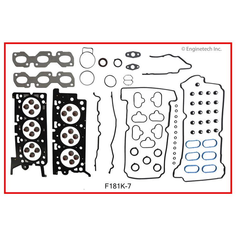 Enginetech F181K-7 Engine Full Gasket Set for Ford and Mercury Vehicles