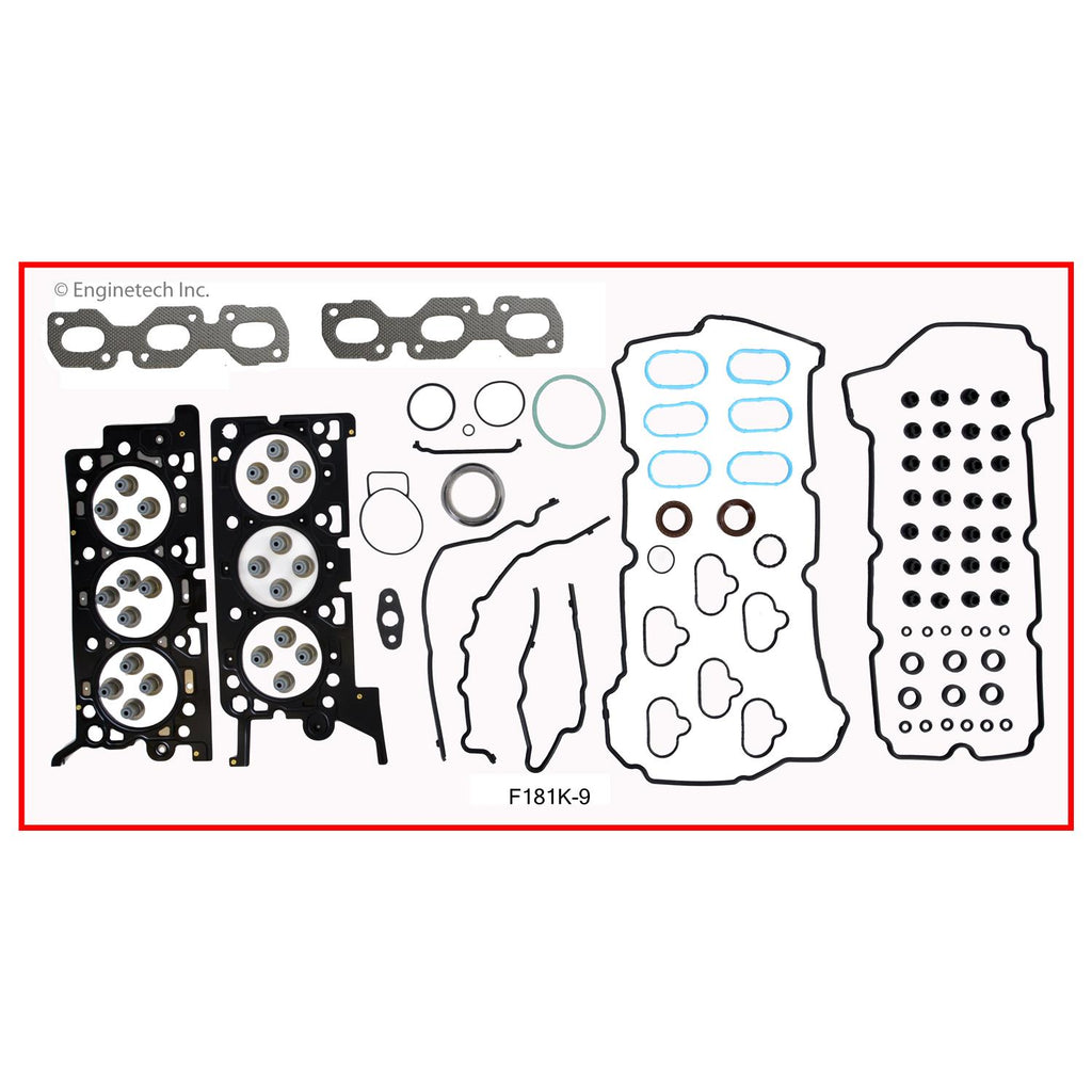 Enginetech F181K-9 Engine Full Gasket Set for Ford Cars and Trucks