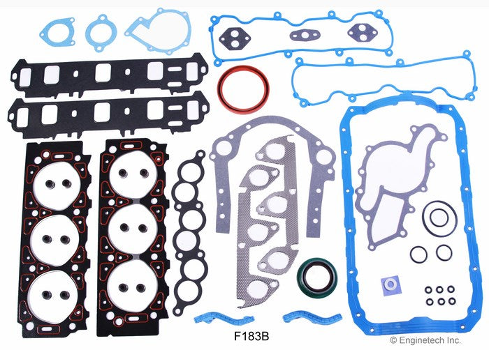 Enginetech F183B-1 Engine Full Gasket Set for Ford Cars and Trucks