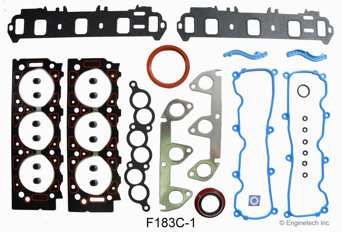 Enginetech F183C-1 Engine Full Gasket Set for Ford and Mazda Vehicles