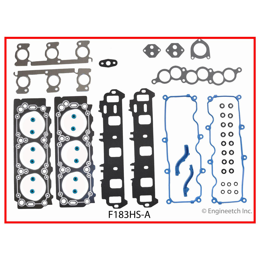 Enginetech F183HS-A Engine Cylinder Head Gasket Set for Ford and Mercury Vehicles