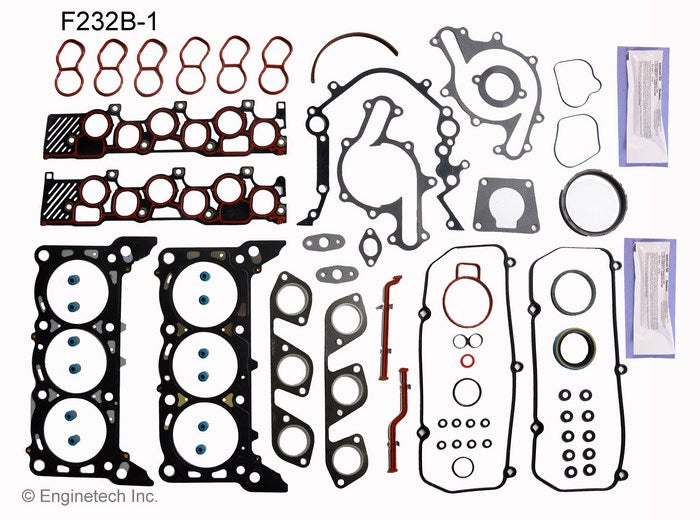 Enginetech F232B-1 Engine Full Gasket Set for Ford Windstar 1997-1998