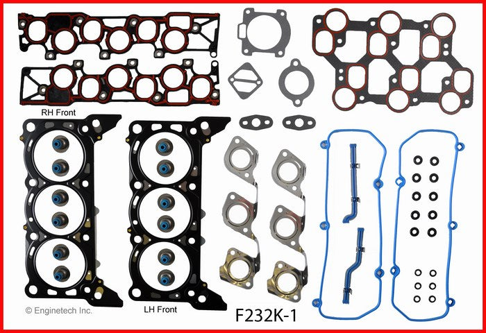 Enginetech F232K-1 Engine Full Gasket Set for Ford Mustang and Truck Models