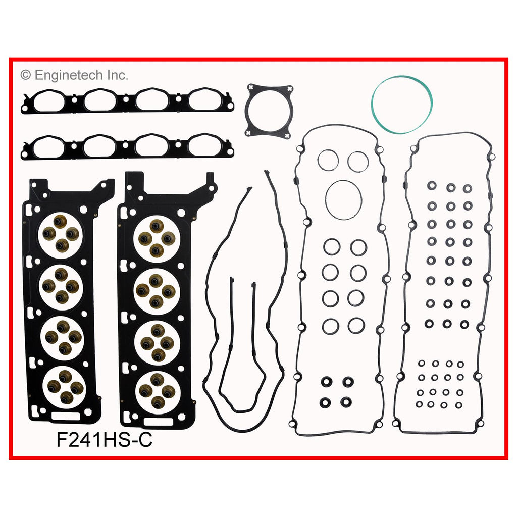 Enginetech F241HS-C Engine Cylinder Head Gasket Set for Ford and Lincoln Vehicles