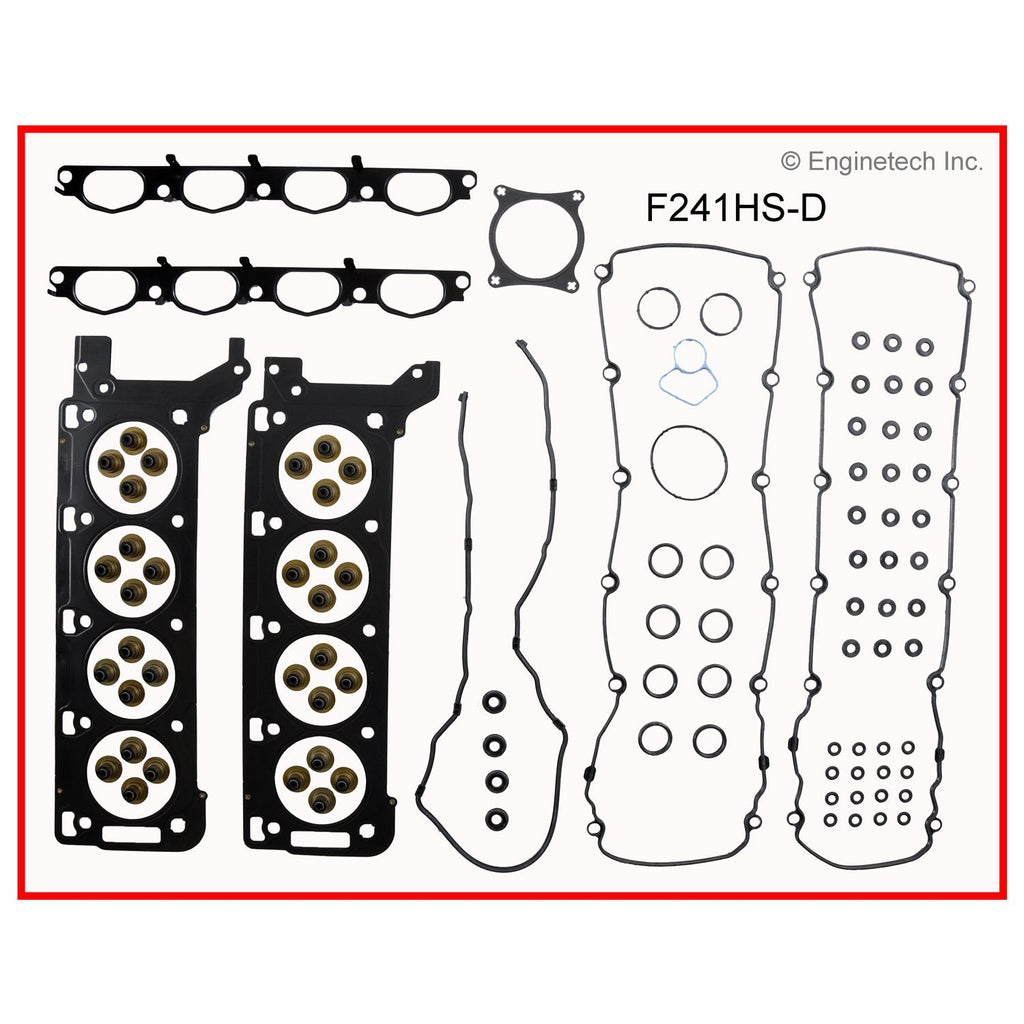 Enginetech F241HS-DWB Engine Cylinder Head Gasket Set for Ford and Lincoln Vehicles