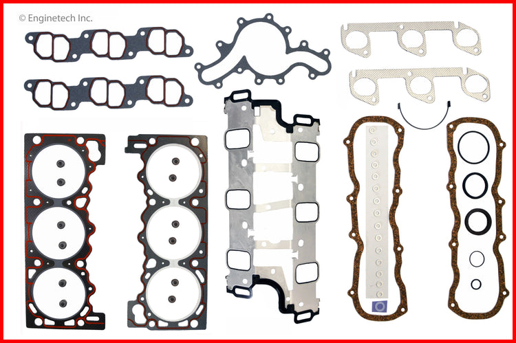 Enginetech F244-39 Engine Full Gasket Set for Ford Cars and Trucks