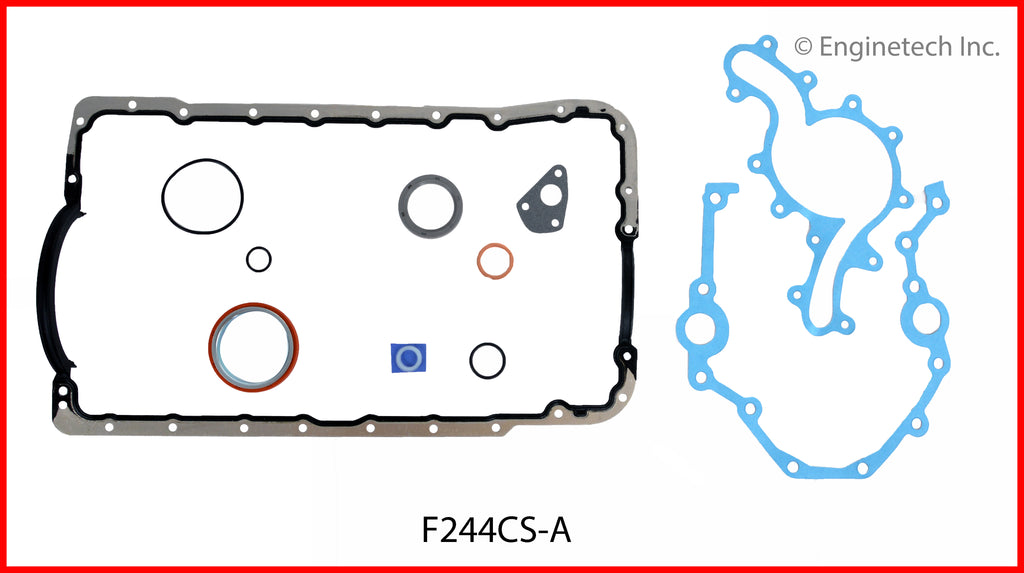 Enginetech F244CS-A Engine Lower End Gasket Set for Ford and Mazda Vehicles