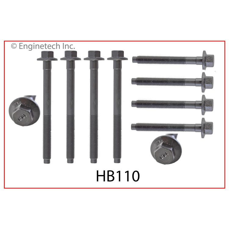 Enginetech F256HS-AWB Engine Cylinder Head Gasket Set for Ford Cars and Trucks with Head Bolts