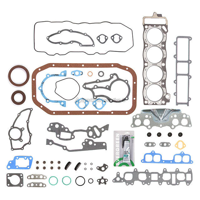 Full Gasket Set Pistons Bearings Fit 81-02/82 Toyota Pickup Celica 2.4L 22R 22RE