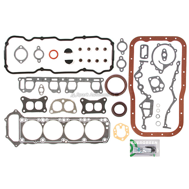 Full Gasket Set Pistons Bearings Fit 83-88 Nissan Pickup D21 Pathfinder 2.4L Z24