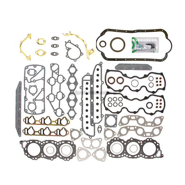 Full Gasket Set Pistons Bearings Fit 84-86 Nissan Maxima 300ZX 3.0L SOHC VG30