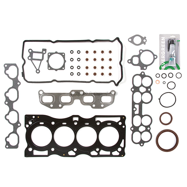 Full Gasket Set Pistons Bearings Fit 02-06 Nissan Altima Sentra 2.5L QR25DE