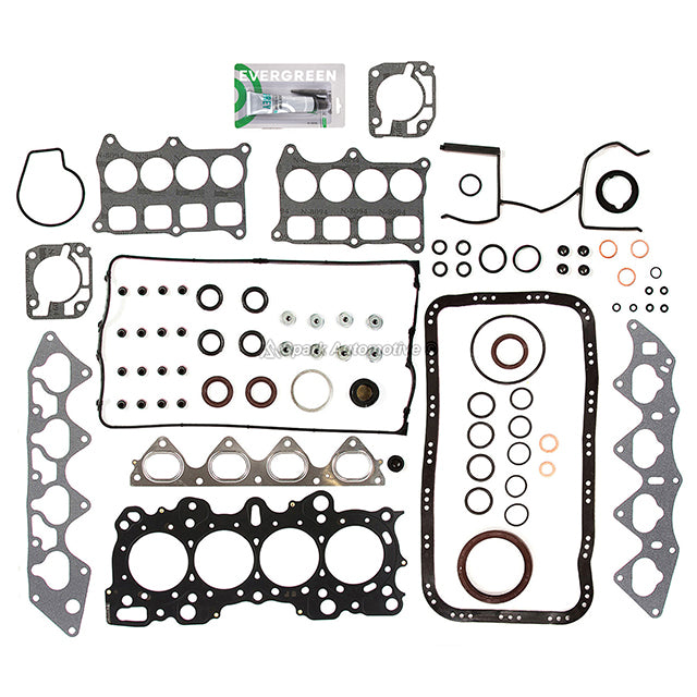 Full Gasket Set Pistons Bearings Fit 97-01 Acura Integra Type-R 1.8L B18C5