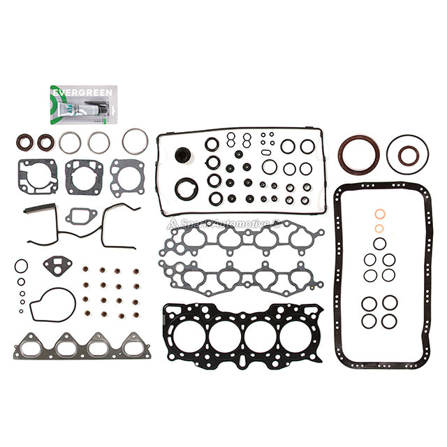 Full Gasket Set Pistons Bearings Fit 90-01 Acura Integra 1.8L DOHC B18A1 B18B1