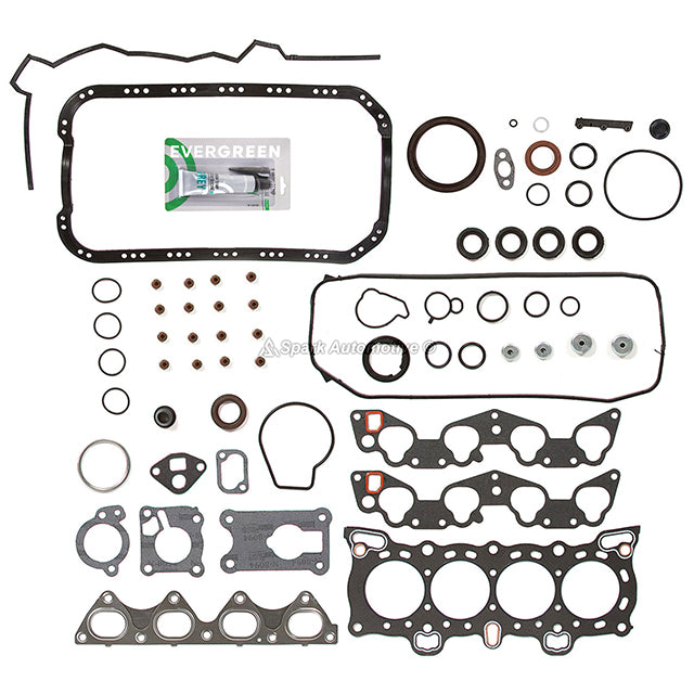 Full Gasket Set Pistons Bearings Fit 88-95 Honda Civic Del Sol 1.5L D15B1 D15B2