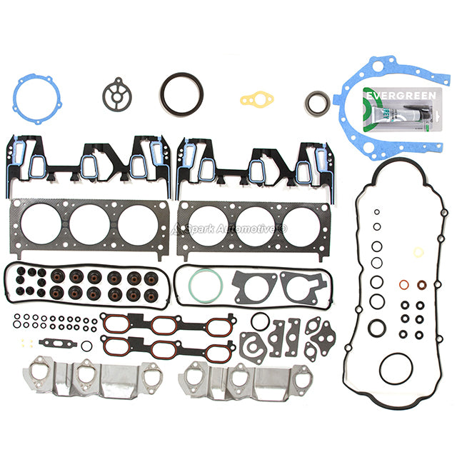 Full Gasket Set Pistons Bearings Fit 96-05 Chevrolet Pontiac Buick 3.4 OHV VIN E