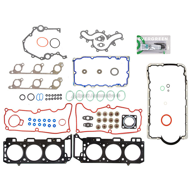 Full Gasket Set Pistons Bearings Fit 04-06 Ford Explorer Mercury 4.0L V6 SOHC