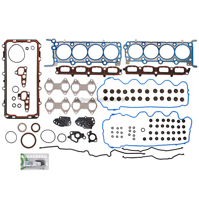 Full Gasket Set Pistons Bearings Fit 04-06 Ford Lincoln 5.4L TRITON 3-VALVE