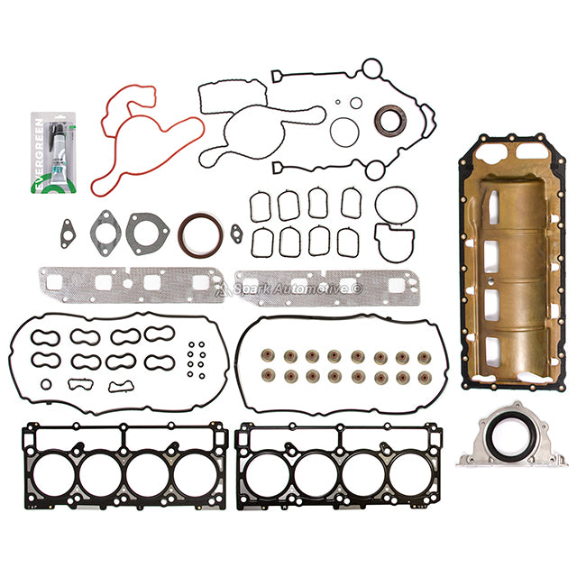 Full Gasket Set Pistons Bearings Fit 03-08 Chrysler Dodge Ram 5.7L OHV