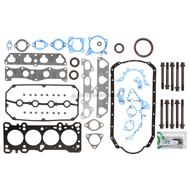 MLS Full Gasket Set Intake Exhaust Valves Fit 01-02 Kia Rio 1.5L DOHC A5D
