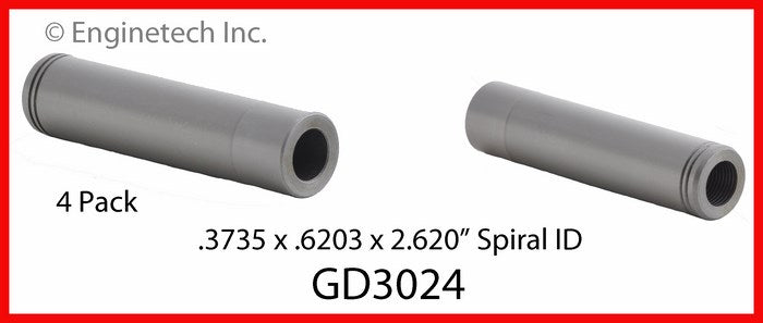 Enginetech GD3024 Engine Valve Guide 4 Pack for Chevy Silverado and GMC Sierra