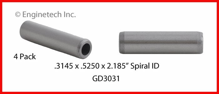 Enginetech GD3031 Engine Valve Guide 4 Pack for Dodge and Chrysler Vehicles
