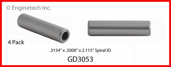 Enginetech GD3053 Engine Valve Guide 4 Pack for Domestic and Import Engines