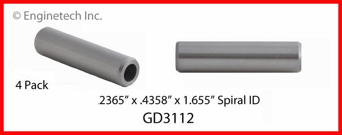 Enginetech GD3112 Engine Valve Guide - 4 Pack for Domestic and Import Engines