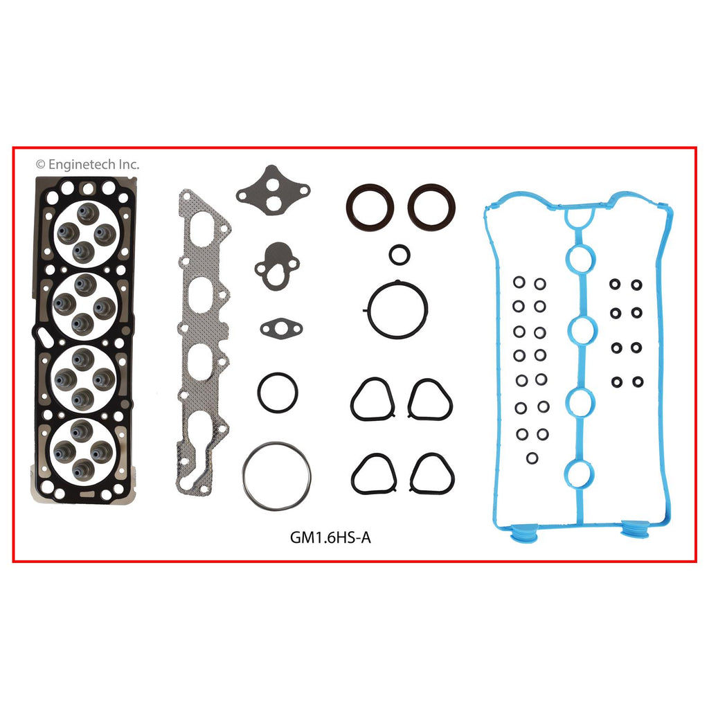 Enginetech GM1.6K-1 Engine Full Gasket Set for GM and Chevrolet Cars and Trucks