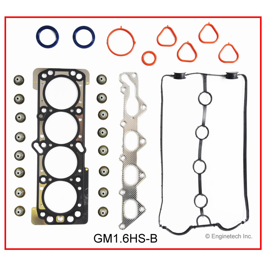Enginetech GM1.6K-2 Engine Full Gasket Set for Chevrolet Aveo and Aveo5