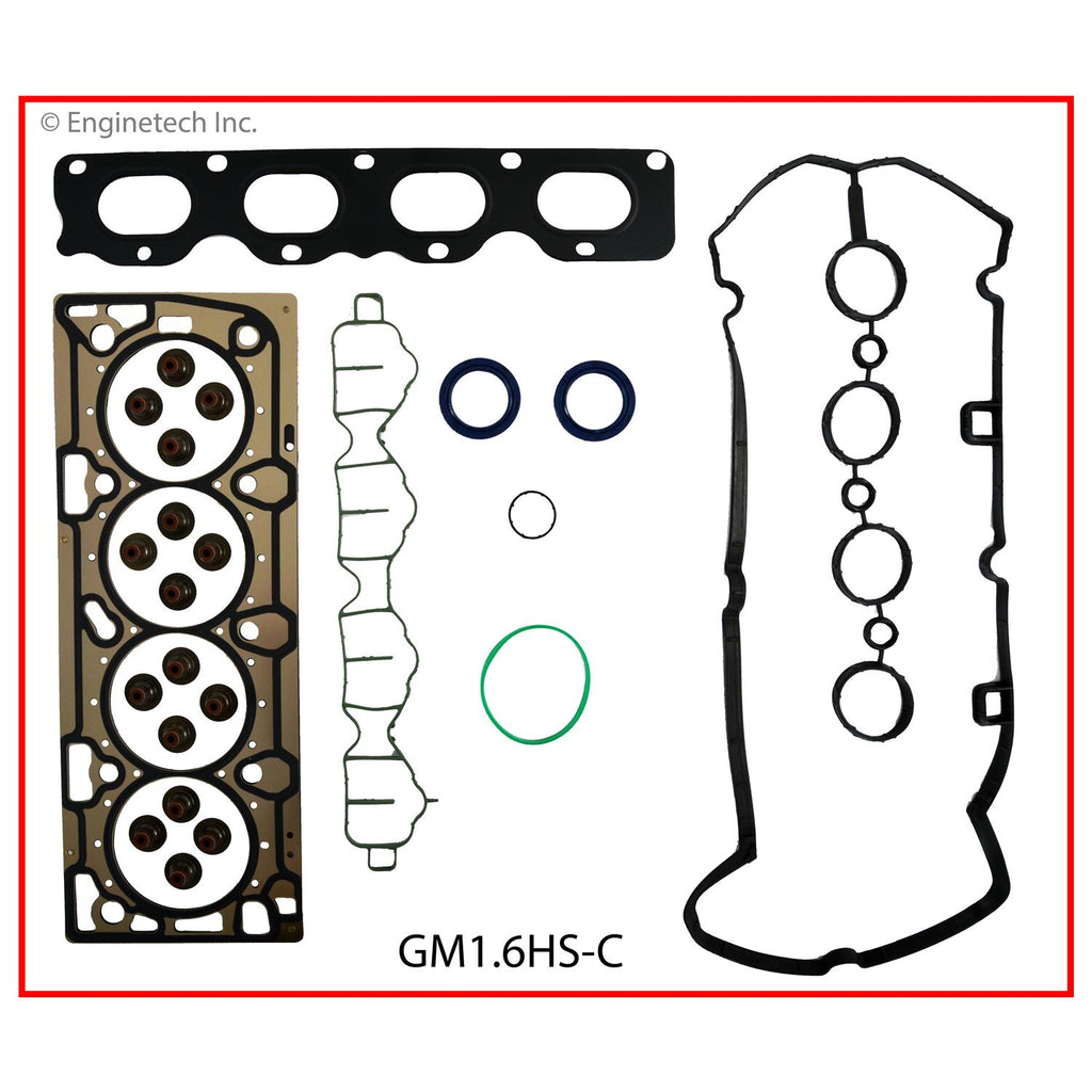 Enginetech GM1.6K-3 Engine Full Gasket Set for Chevrolet and GMC Cars and Trucks