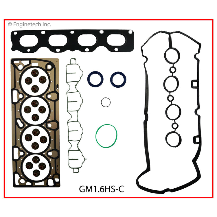 Enginetech GM1.6K-3 Engine Full Gasket Set for Chevrolet and GMC Cars and Trucks