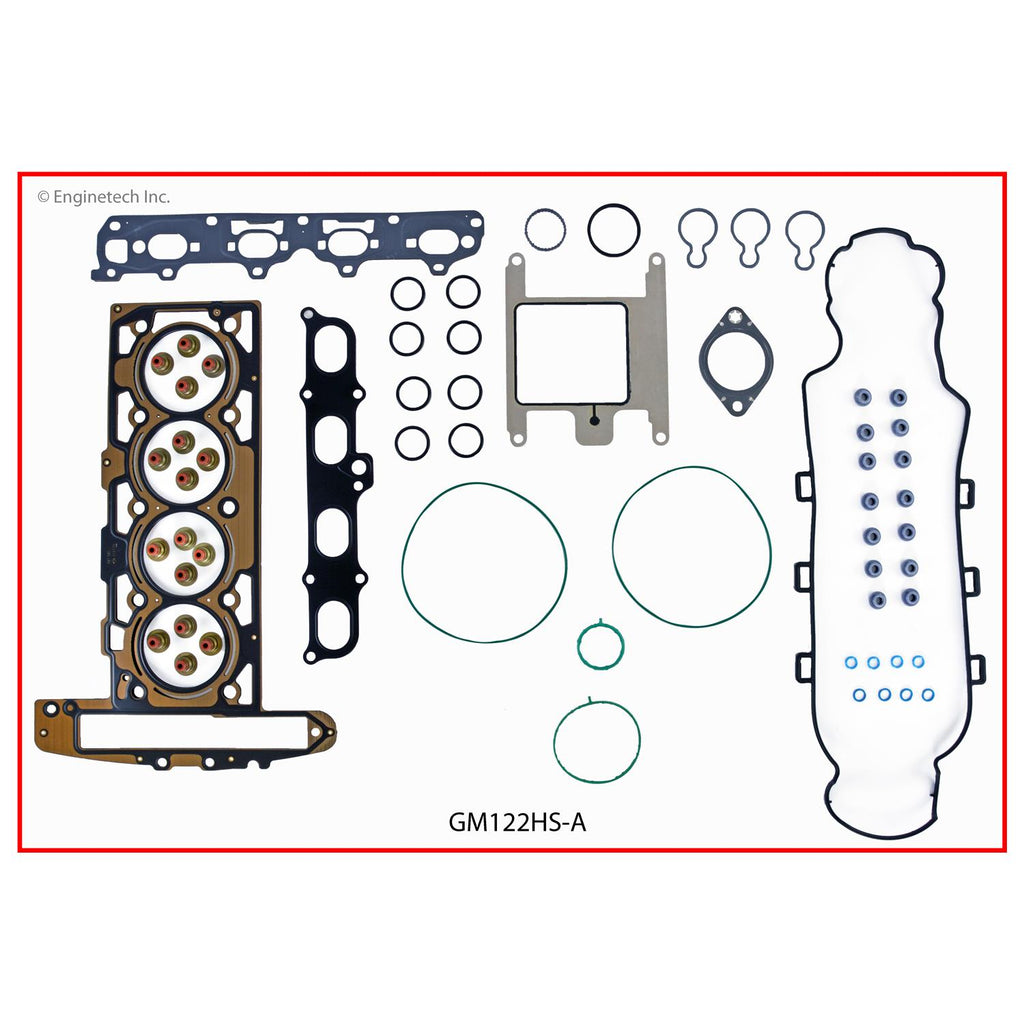 Enginetech GM122HS-A Engine Cylinder Head Gasket Set for GMC and Chevrolet Cars and Trucks