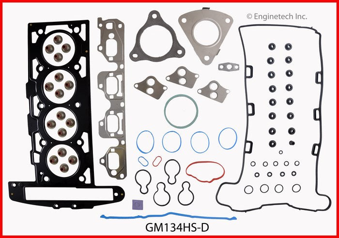 Enginetech GM134HS-D Engine Cylinder Head Gasket Set for Chevrolet and GMC Cars and Trucks