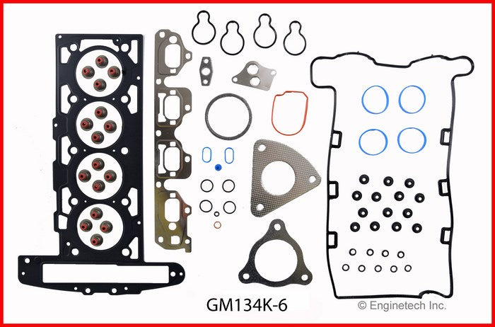 Enginetech GM134K-6 Engine Full Gasket Set for GMC and Chevrolet Cars and Trucks