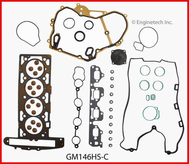 Enginetech GM146HS-C Engine Cylinder Head Gasket Set for GMC and Chevrolet Vehicles