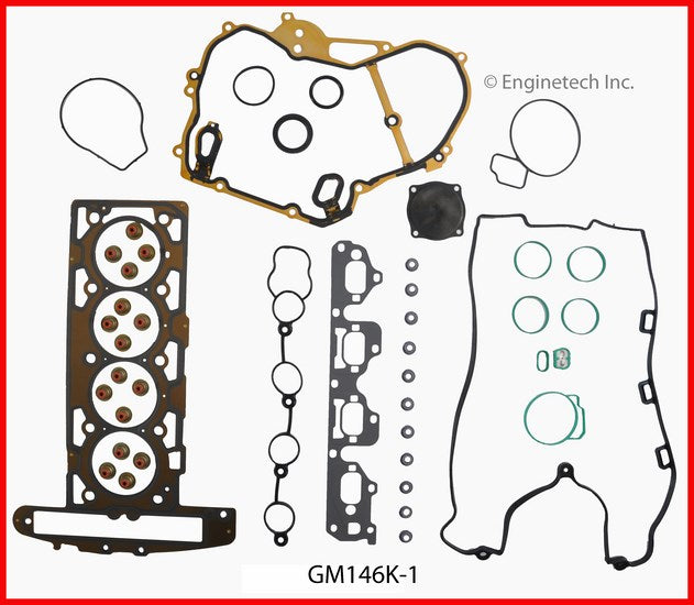 Enginetech GM146K-1 Engine Full Gasket Set for GMC and Chevrolet Cars and Trucks