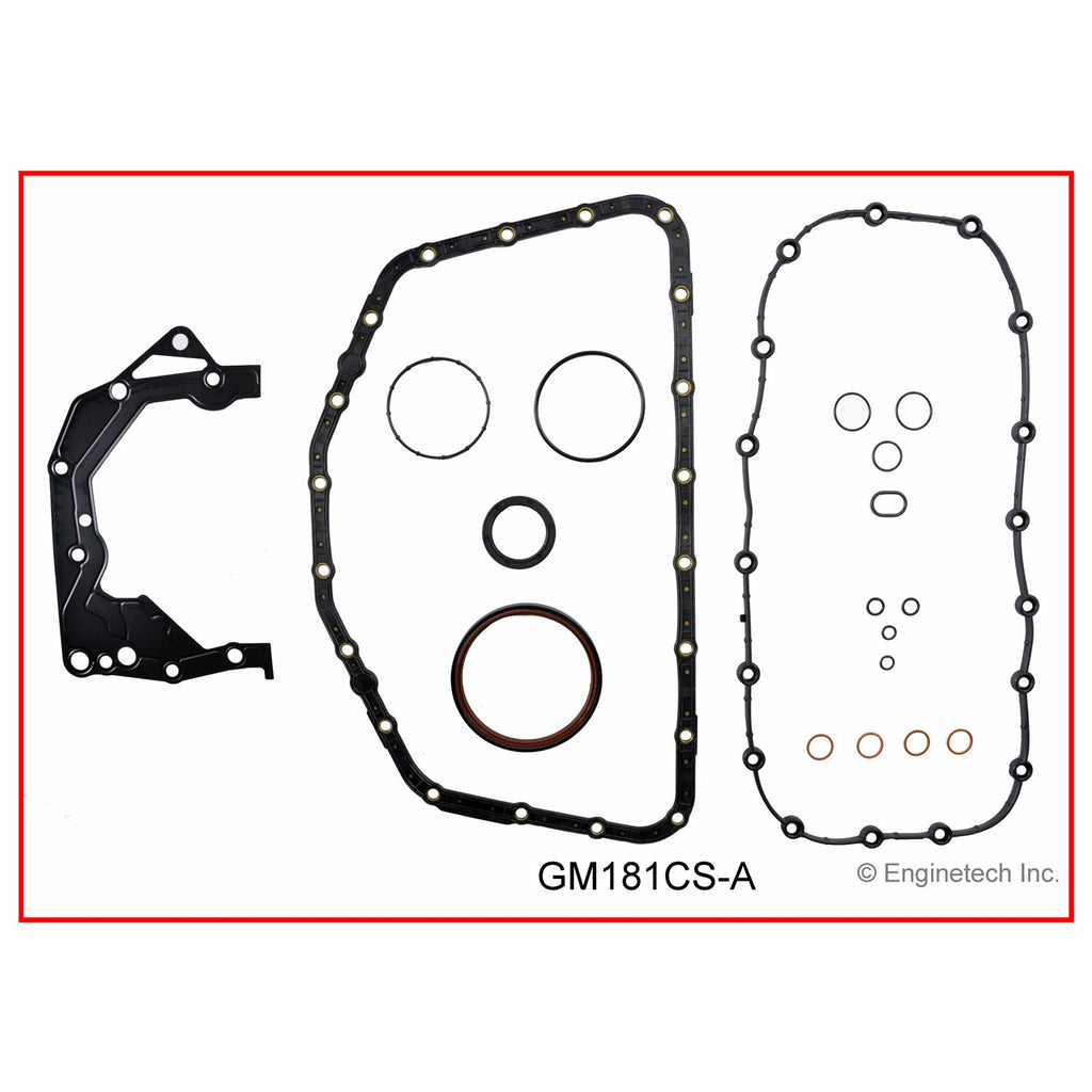 Enginetech GM181CS-A Engine Lower End Gasket Set for GMC and Chevrolet Cars and Trucks
