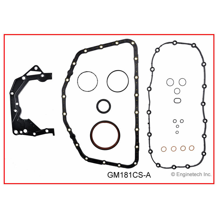 Enginetech GM181CS-A Engine Lower End Gasket Set for GMC and Chevrolet Cars and Trucks