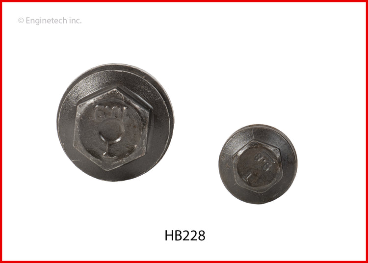 Enginetech HBK228 Engine Head Bolt Set for Complete Engine Rebuilds