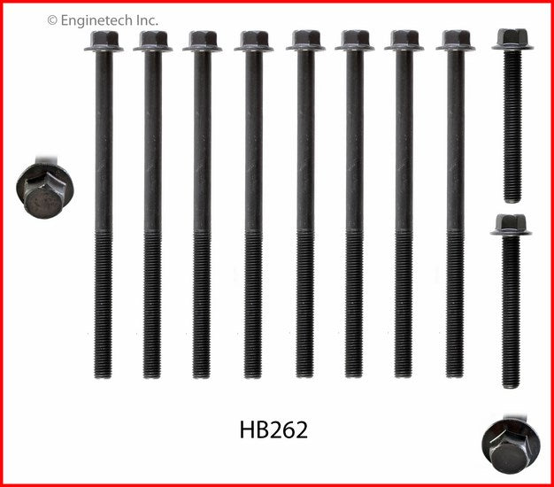 Enginetech HB262 Engine Head Bolt Set for One Cylinder - Compatible with Buick Skylark and Chevrolet Cavalier