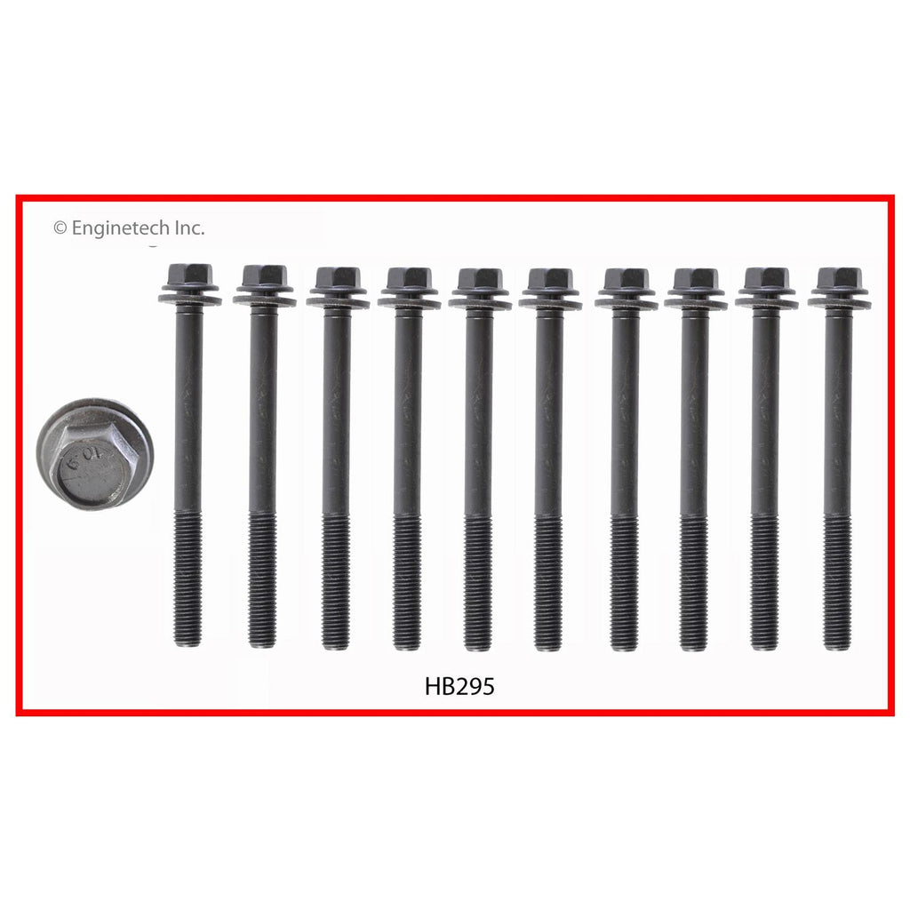 Enginetech HB295 Engine Head Bolt Set for Honda Civic and Civic Del Sol (1996-2000)