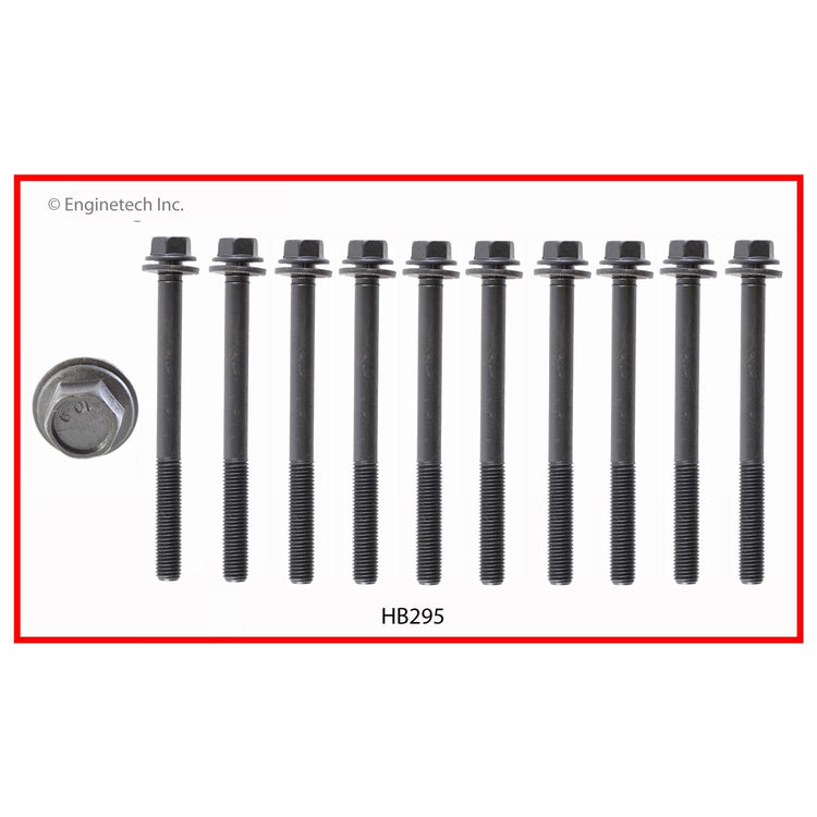 Enginetech HB295 Engine Head Bolt Set for Honda Civic and Civic Del Sol (1996-2000)