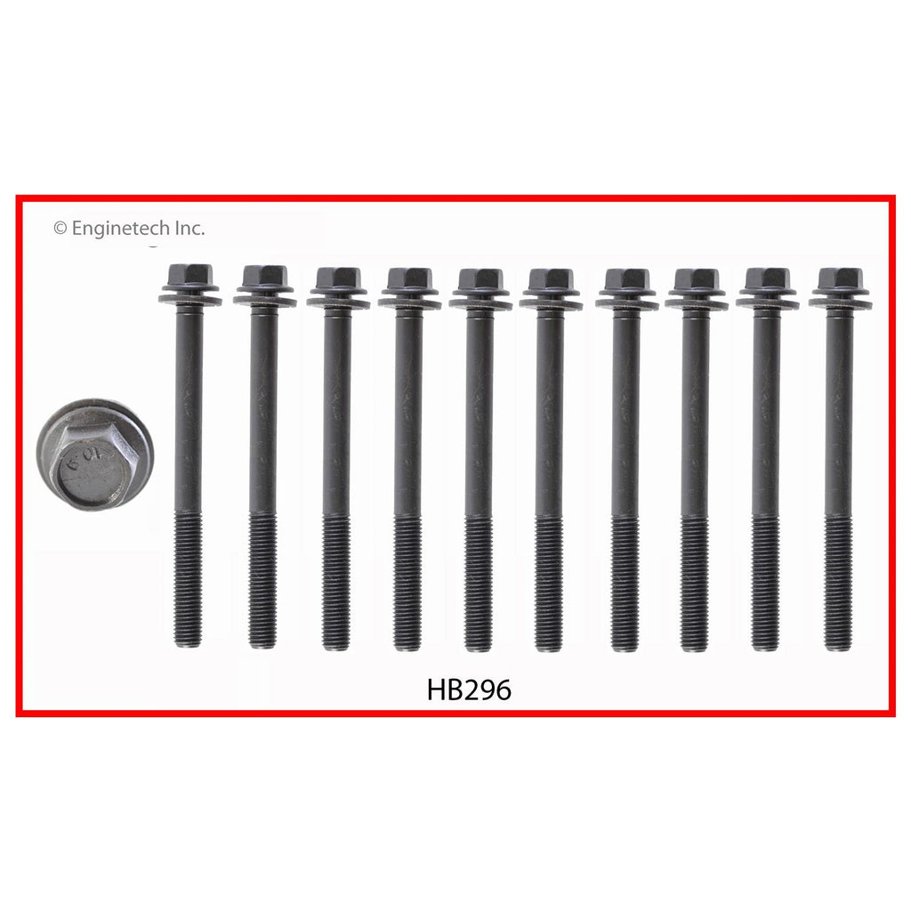 Enginetech HB296 Engine Head Bolt Set for Honda Civic (2001-2005)