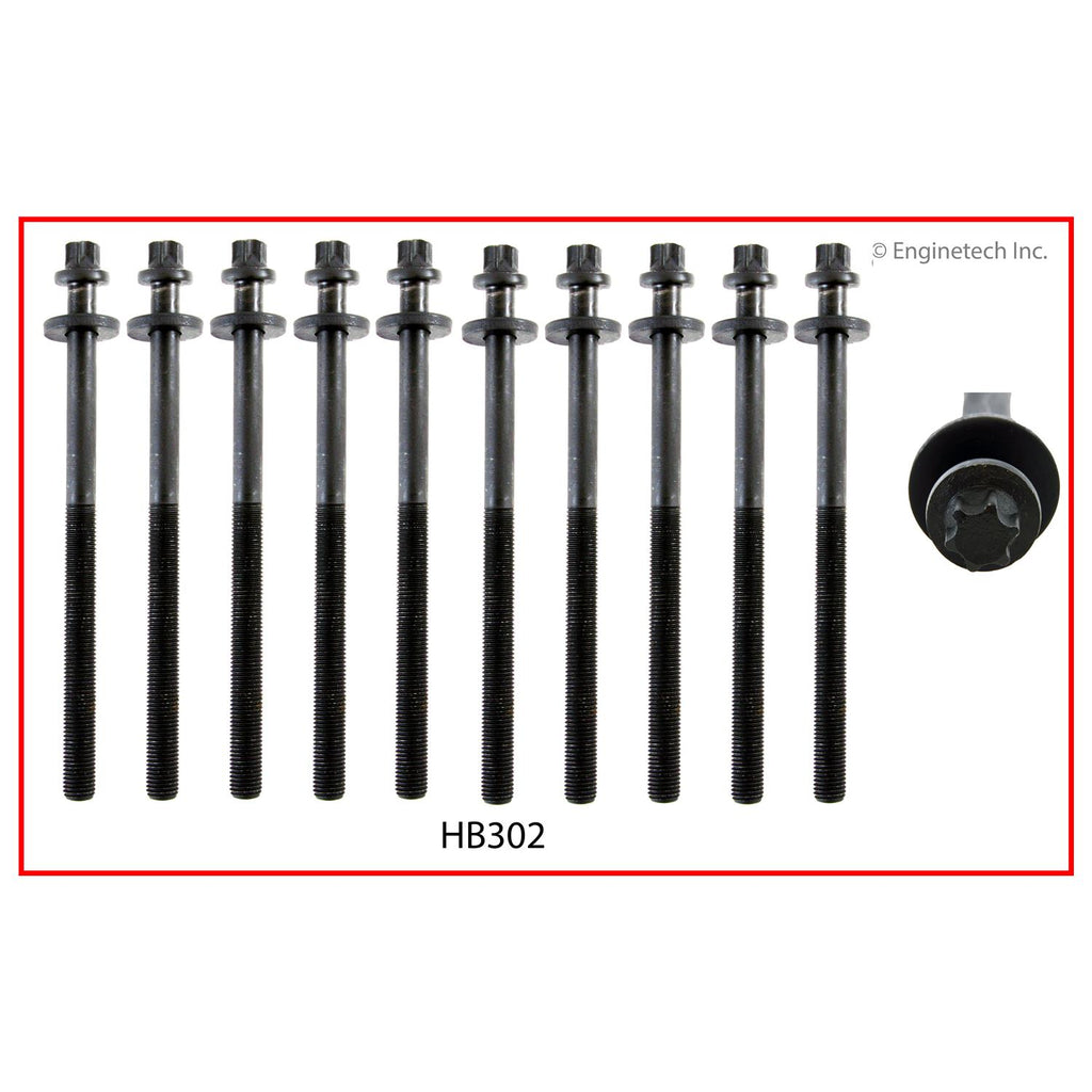 Enginetech HB302 Engine Head Bolt Set for Chevrolet Aveo (2009-2011)