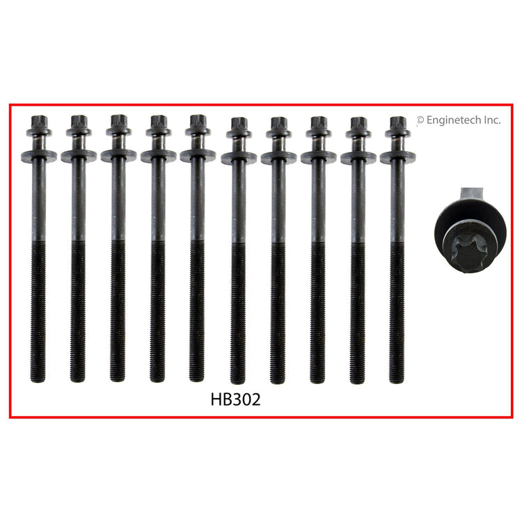 Enginetech HB302 Engine Head Bolt Set for Chevrolet Aveo (2009-2011)