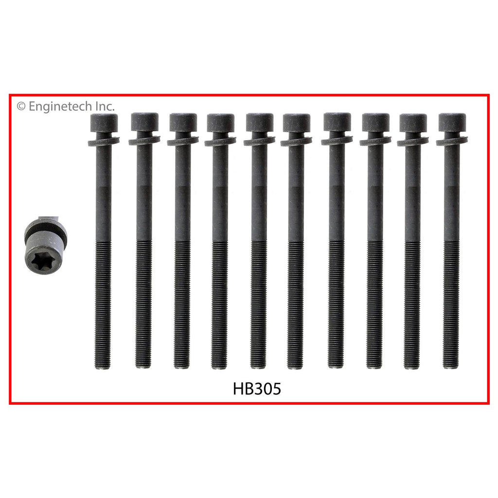 Enginetech HB305 Engine Head Bolt Set for Mitsubishi Outlander and Lancer (One Cylinder)