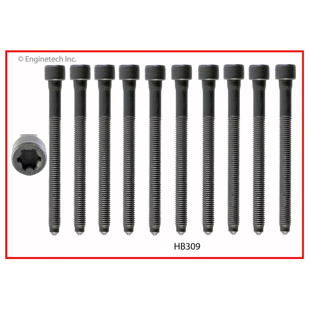 Enginetech Engine Head Bolt Set for One Cylinder - Fits 2012-2014 Volkswagen and Audi Models